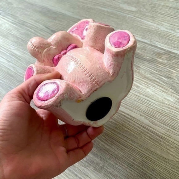 Vintage retro adorable 6.5” pink elephant money piggybank. Excellent condition. - Picture 5 of 8